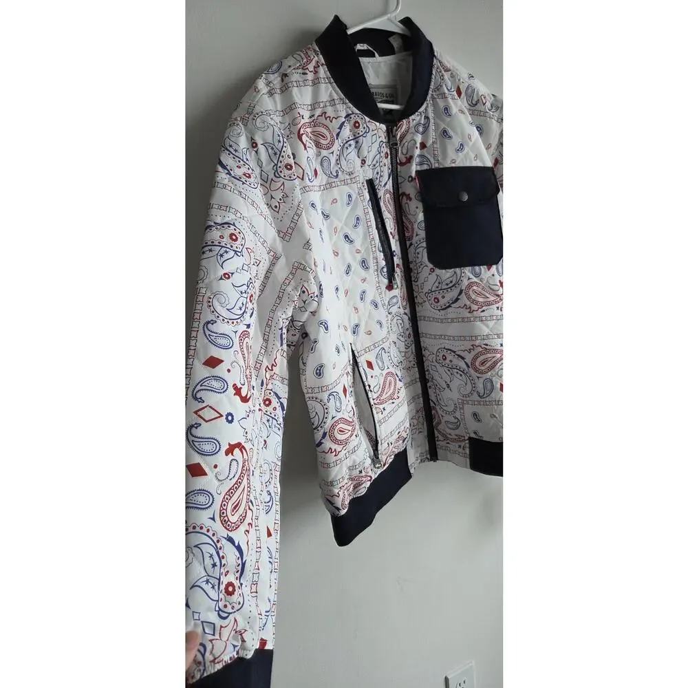 Levi's Diamond Quilted Jacket Paisley Bandana Print XL NWT Sport Jacket,